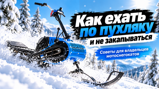 Как ездить по глубокому рыхлому снегу и не закапываться