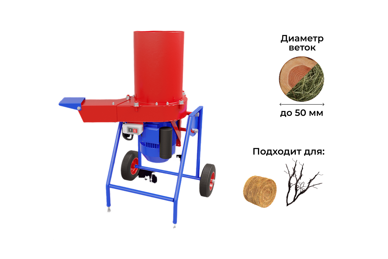 Садовый измельчитель DRAXTER 2в1 УТР-250 380V