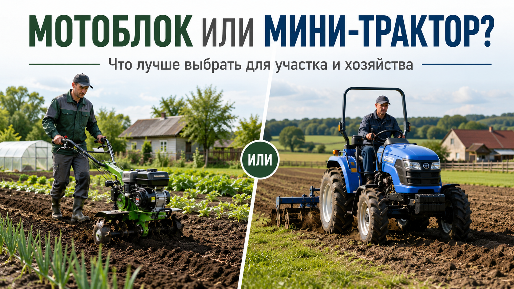 Мотоблок или мини-трактор: что лучше выбрать для участка и хозяйства